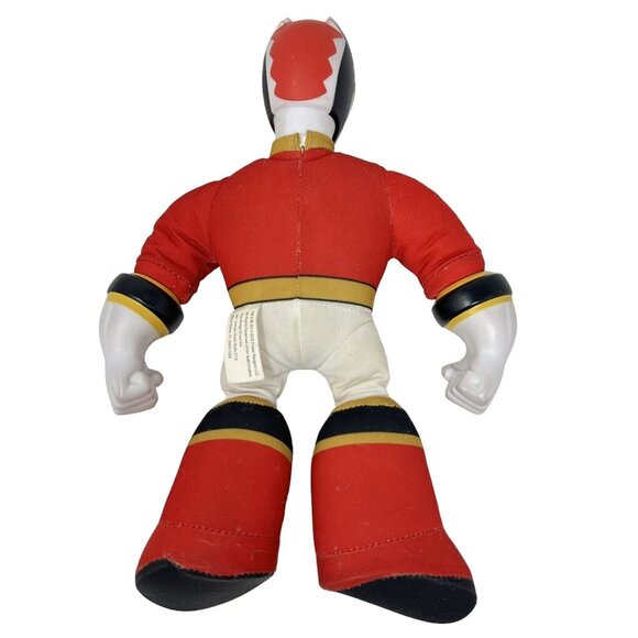 Power Rangers Megaforce Battlers Red Ranger 10" Plush Stuffed Plastic Head 2013 - Picture 2 of 13